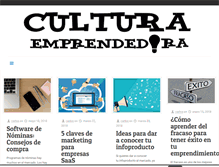 Tablet Screenshot of culturaemprendedora.es